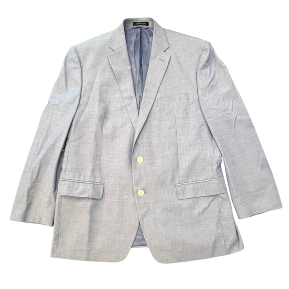 Ralph Lauren Cotton Blazer 44R Light Baby Blue Sport‎ Coat Classic Processional